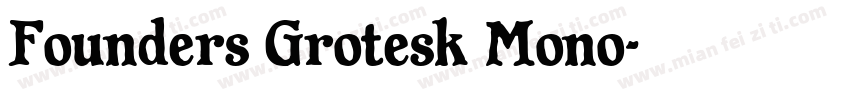 Founders Grotesk Mono字体转换